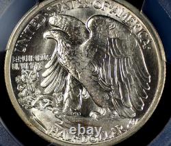 1942 S Walking Liberty Half Dollar Pcgs Ms 64 Blazing Silver Dancing In Frosty