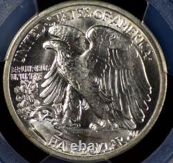 1942 S Walking Liberty Half Dollar Pcgs Ms 64 Blazing Silver Dancing In Frosty