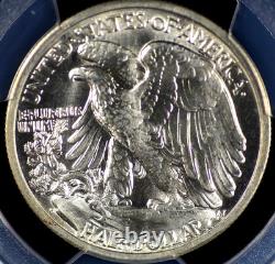 1942 S Walking Liberty Half Dollar Pcgs Ms 64 Blazing Silver Dancing In Frosty