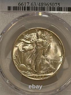 1942 S Walking Liberty Silver Half Dollar PCGS MS63 Better Date Walker