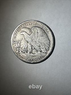 1942-W Walking Liberty Silver Half Dollar F FINE ANTIQUE COIN SILVER COIN RARE