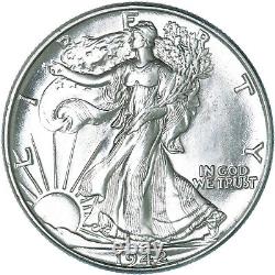 1942 Walking Liberty Half Dollar 90% Silver Choice BU US Coin See Pics T866