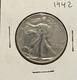 1942 Walking Liberty Half Dollar, 90% Silver, Uncirculated Au