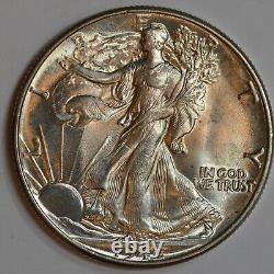 1942 Walking Liberty Half Dollar, Gem Brilliant Uncirculated, Bright White C7063