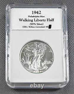 1942 Walking Liberty Half Dollar-High Grade +++