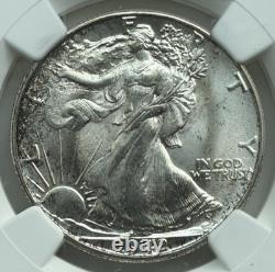 1942 Walking Liberty Half Dollar NGC MS66+