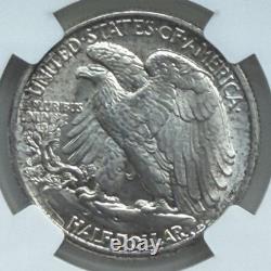 1942 Walking Liberty Half Dollar NGC MS66+