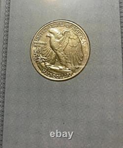 1942 Walking Liberty Half Dollar -No Mint Mark-Great Condition-90% Silver