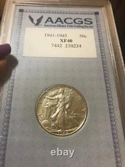 1942 Walking Liberty Half Dollar -No Mint Mark-Great Condition-90% Silver