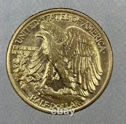 1942 Walking Liberty Half Dollar -No Mint Mark-Great Condition-90% Silver