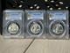 1942 Walking Liberty Half Dollar Set P/d/s Pcgs Ms64 Silver 3-coin Lot