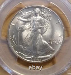 1942 Walking Liberty Half PCGS MS65 (White with Great Eye Appeal)