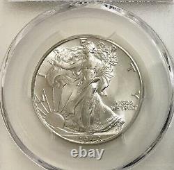 1942 Walking Liberty Half PCGS MS66 White with good luster
