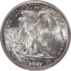1942 Walking Liberty Silver Half Dollar 50c, PCGS MS66 CAC