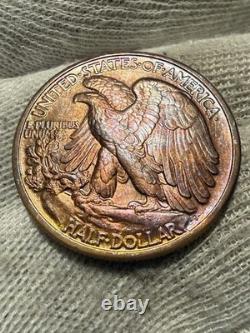 1942 Walking Liberty Silver Half Dollar Gem BU- UNC PQ Original Beauty? Toned