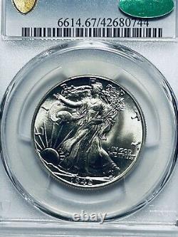 1942 Walking Liberty Silver Half Dollar PCGS MS67 CAC