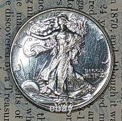 1942-p Walking Liberty Half Dollar Proof Pf++++ Gem Uncirculated Piece