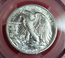 1942-s Walking Liberty Half Dollar Pcgs Ms65