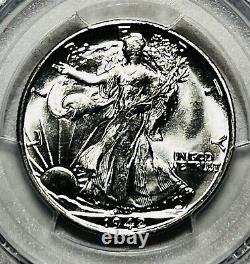 1942-s Walking Liberty Half Silver Dollar Pcgs Ms65 Certified 50c Blast White