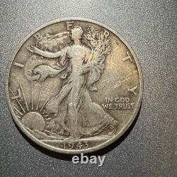 1943S Silver Walking Liberty Half Dollar