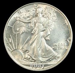 1943 50C Walking Liberty Half Dollar- Choice Gem Bu- SMH1072