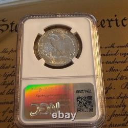 1943 50C Walking Liberty Half Dollar NGC MS64 90% Silver WWII Era Rim Toning