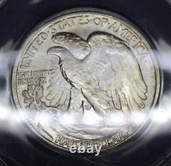 1943 D Walking Liberty Half Dollar ANACS MS 65 Bronze Color Toning Silver Coin