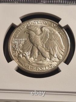 1943-D Walking Liberty Silver Half Dollar Graded by NGC as MS-66