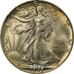 1943 MS65 Walking Liberty Half Dollar, PCGS 51841120