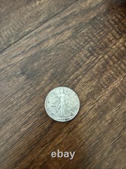 1943 No Mint Walking Liberty/Eagle Silver Half Dollar Circulated Uncertified Ave