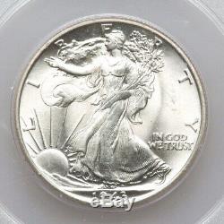 1943 PCGS CAC MS65 OGH Rattler Walking Liberty Silver Half Dollar Walker GEM BU