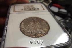1943-P Silver Walking Liberty Half $ NGC MS65 Older Gen Holder PQ