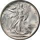 1943-p Walking Liberty Half Pcgs Ms66 Superb Eye Appeal Strong Strike