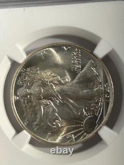 1943 P Walking Liberty Silver Half Dollar NGC MS65 Stunning Blazer