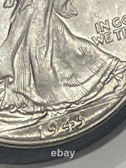 1943 SILVER Walking Liberty Half Dollar NGC Graded MS 64