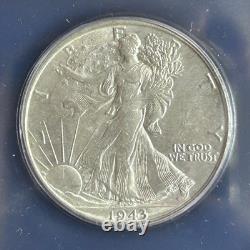 1943-S ICG MS64 50C Walking Liberty Half Dollar