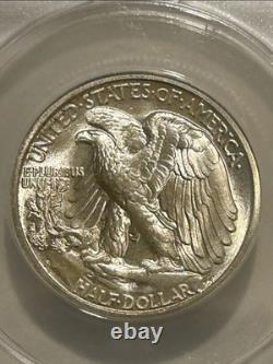 1943-S Walking Liberty Half Dollar ANACS MS63 Great Luster WWII Era Silver