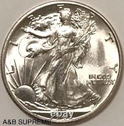 1943 S Walking Liberty Half Dollar From OBW Roll Estate CH-GEM Bu Unc 90% Silver