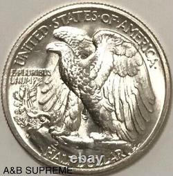 1943 S Walking Liberty Half Dollar From OBW Roll Estate CH-GEM Bu Unc 90% Silver