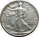 1943 Walking Liberty Half Dollar Bald Eagle United States Silver Coin I44683