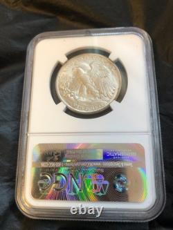 1943 Walking Liberty 50C MS64 NGC. Original Mint Luster