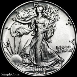 1943 Walking Liberty Half Dollar BU Uncirculated DDO #4 Doubled Die Obverse