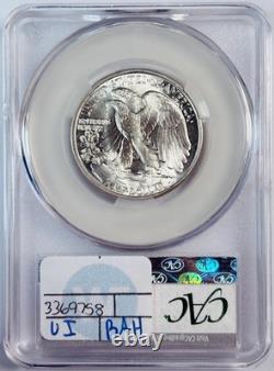 1943 Walking Liberty Half Dollar CACG MS 64 CAC