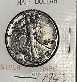 1943 Walking Liberty Half Dollar GEM Rare