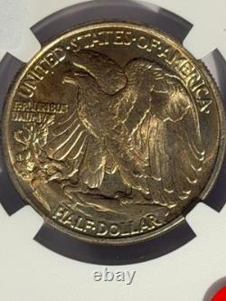 1943 Walking Liberty Half Dollar NGC MS64 Silver 50C Gem BU Free Shipping