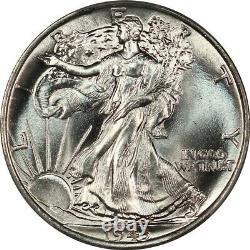 1943 Walking Liberty Half Dollar PCGS MS67 CAC Ultra Gem BU Blazer, Original