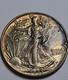 1943 Walking Liberty Half Dollar P Insane Color