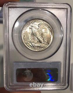 1943 Walking Liberty Half Dollar graded MS65 by PCGS Flashy Coin Great Luster