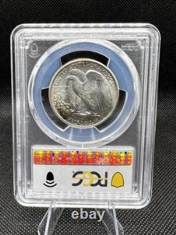 1943 Walking Liberty Half PCGS MS64 Toned Silver 50C Coin Lustrous Beauty
