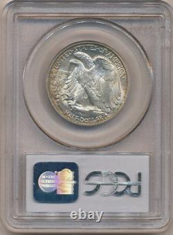1943 Walking Liberty PCGS MS 64 OBH Silver Half Dollar 50c Philadelphia Mint BU+